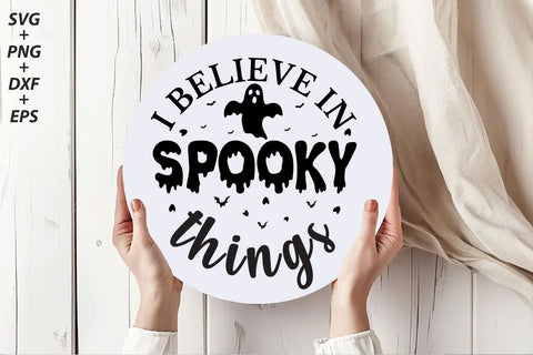 Halloween Round Sign SVG Bundle SVG Rupkotha 