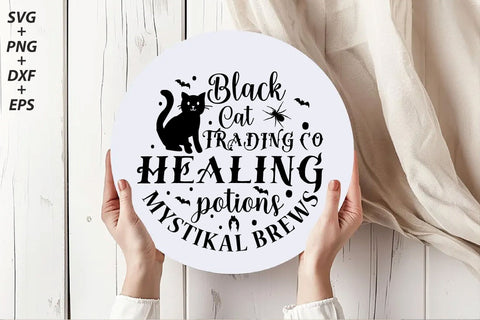 Halloween Round Sign SVG Bundle SVG Rupkotha 