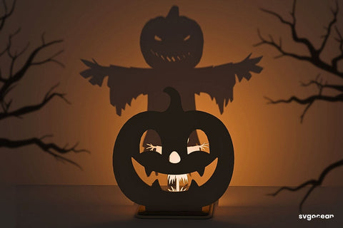 Halloween Scarecrow Candle Holder SVG SVG SvgOcean 