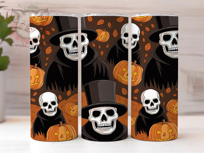Halloween Scarecrow Pumpkin Patch Tumbler, Fall Harvest Tumbler, 20Oz Sublimation, Spooky Farm Design, Rustic Autumn Drinkware, Pumpkin Patch Cup Wrap, Creepy Scarecrow Print Sublimation Lara' s Designs 