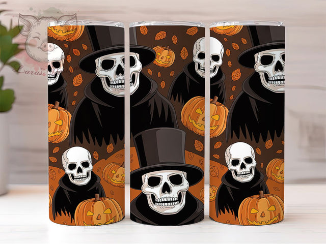 Halloween Scarecrow Pumpkin Patch Tumbler, Fall Harvest Tumbler, 20Oz Sublimation, Spooky Farm Design, Rustic Autumn Drinkware, Pumpkin Patch Cup Wrap, Creepy Scarecrow Print Sublimation Lara' s Designs 