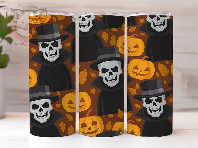 Halloween Scarecrow Pumpkin Patch Tumbler, Fall Harvest Tumbler, 20Oz Sublimation, Spooky Farm Design, Rustic Autumn Drinkware, Pumpkin Patch Cup Wrap, Creepy Scarecrow Print Sublimation Lara' s Designs 