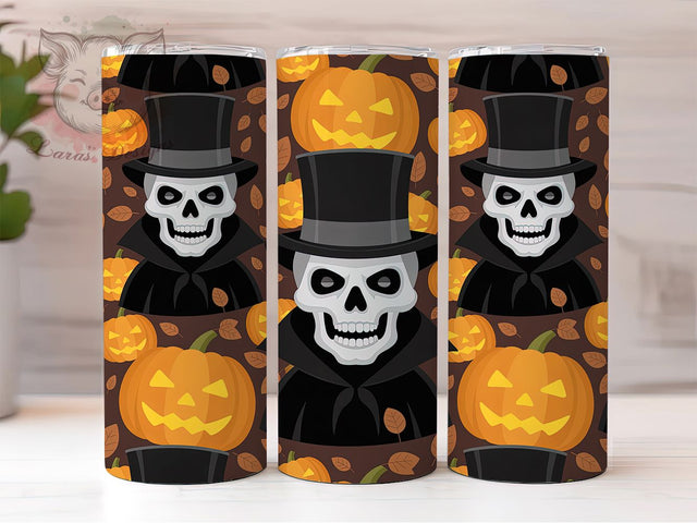 Halloween Scarecrow Pumpkin Patch Tumbler, Fall Harvest Tumbler, 20Oz Sublimation, Spooky Farm Design, Rustic Autumn Drinkware, Pumpkin Patch Cup Wrap, Creepy Scarecrow Print Sublimation Lara' s Designs 