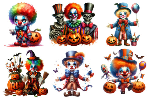 Halloween - Scary Evil Circus Clowns Sublimation designartist 