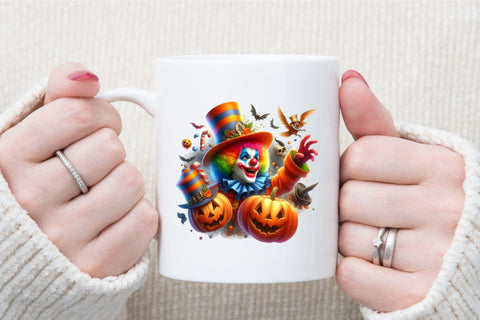 Halloween - Scary Evil Circus Clowns Sublimation designartist 
