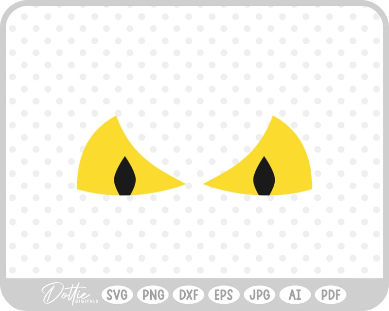 Halloween Scary Eyes SVG DottieDigitals 