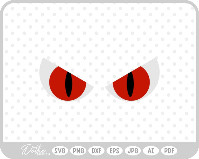 Halloween Scary Eyes SVG DottieDigitals 