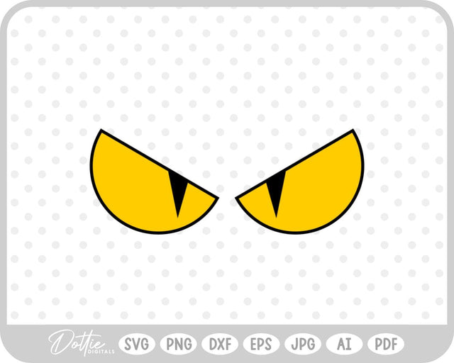 Halloween Scary Eyes SVG DottieDigitals 