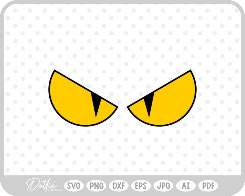 Halloween Scary Eyes SVG DottieDigitals 