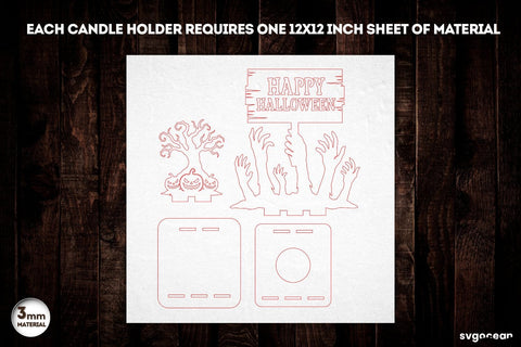 Halloween Shadow Candle Holders Bundle SVG SvgOcean 