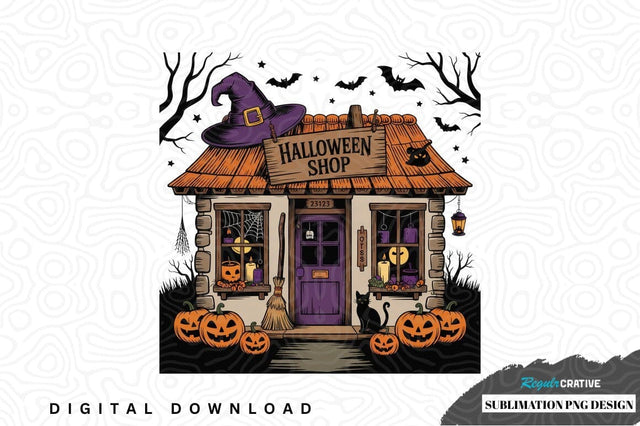 Halloween shop sublimation png design Sublimation Regulrcrative 