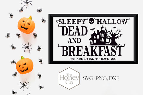 Halloween Sign Bundle SVG PNG DXF Painted Laser Cut Files SVG The Honey Company 