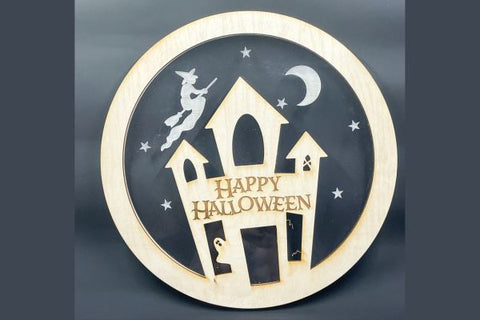 Halloween Sign Door Hanger Laser SVG SVG Crafting With Brenna 