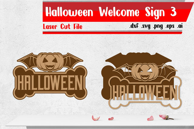 Halloween Sign - Halloween Welcome Sign SVG zafrans studio 
