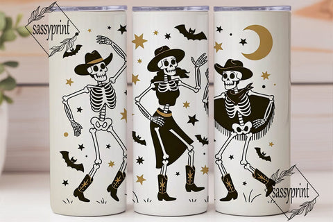Halloween Skeleton Dance 20oz Tumbler Sublimation sassyprint 