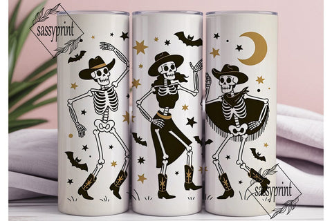 Halloween Skeleton Dance 20oz Tumbler Sublimation sassyprint 
