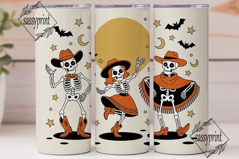 Halloween Skeleton Dance 20oz Tumbler Sublimation sassyprint 