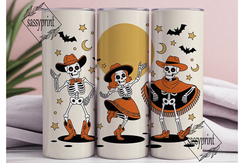 Halloween Skeleton Dance 20oz Tumbler Sublimation sassyprint 