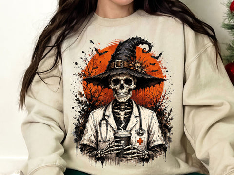 Halloween Skeleton Doctor Witch PNG SVG artprintfile 