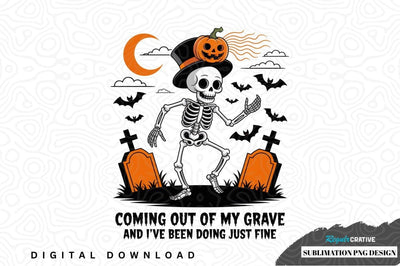 Halloween skeleton sublimation png design Sublimation Regulrcrative 