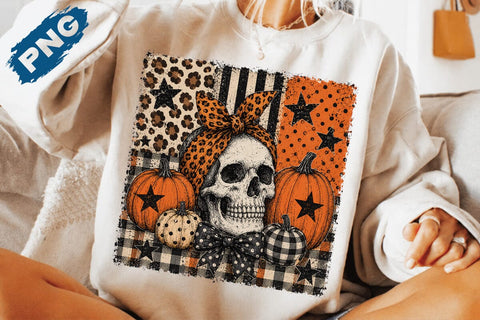 Halloween Skull Fall Bow Png, Horror Pumpkin Png, Skeleton Png, Coquette Bow Halloween Png, Spooky Season Png, Fall Png, Halloween Png SVG DesignDestine 