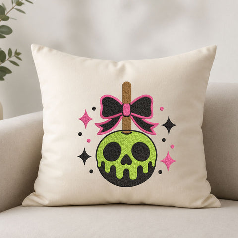 Halloween Skull Lollipop Bow Machine Embroidery Design – Cute Spooky Candy Embroidery File Embroidery/Applique DESIGNS PatternFeed8 