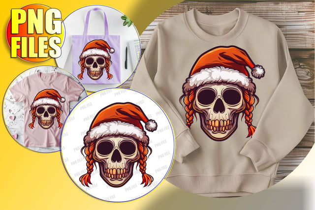 Halloween Skull with Bow Clipart - Fall Sublimation PNG Sublimation afrosvg 