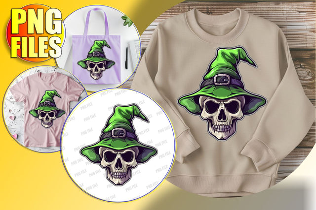 Halloween Skull with Bow Sublimation Clipart - Fall Design Sublimation afrosvg 