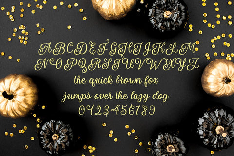 Halloween Sparkle Font Misti's Fonts 