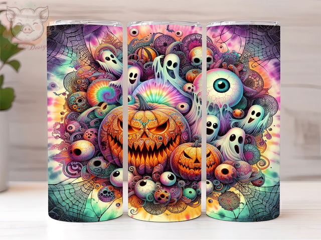 Halloween Spooky 20oz Tumbler Png, Straight & Tapered Tumbler Png, Let's Get Spooky Tumbler Png, Digital Download PNG Sublimation Lara' s Designs 