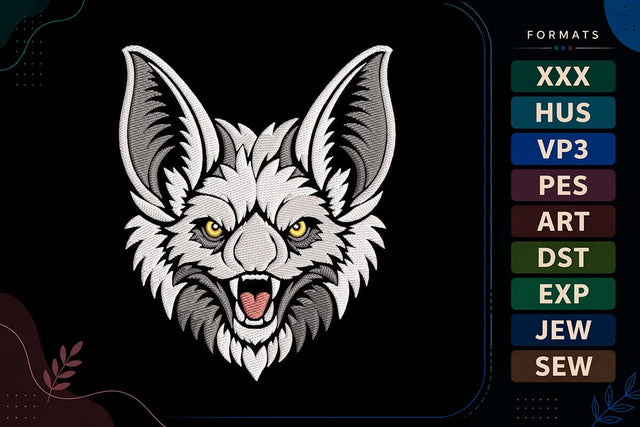 Halloween Spooky Bat Embroidery Design Embroidery/Applique DESIGNS sg embroidery 