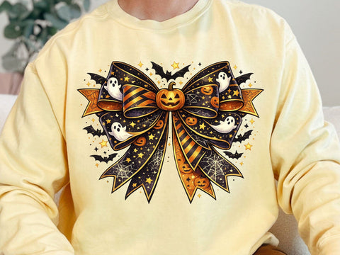 Halloween Spooky Bow Pumpkin Ghost PNG SVG artprintfile 
