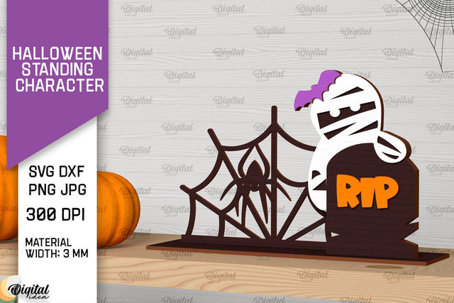 Halloween Spooky Laser Cut Design. Halloween Decoration SVG SVG Evgenyia Guschina 