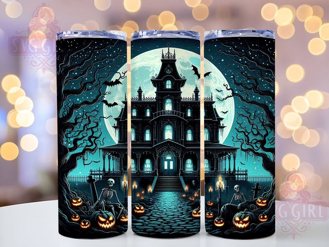 Halloween Spooky Night 20oz Tumbler Wrap Sublimation Design, Straight Tapered Tumbler Wrap, Happy Halloween Tumbler Png, Instant Digital Download Sublimation SvggirlplusArt 