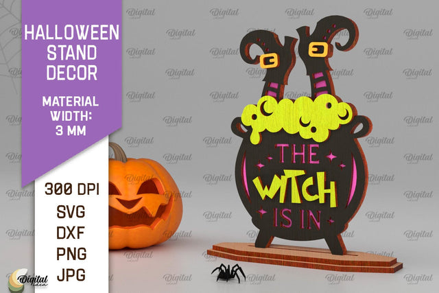 Halloween Stand Decor Laser Cut. Spooky Halloween SVG SVG Evgenyia Guschina 