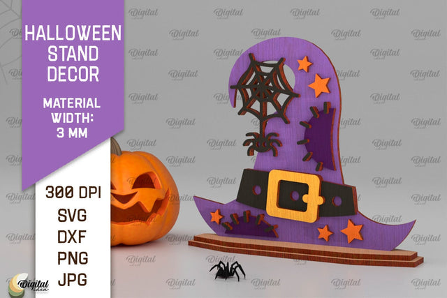 Halloween Stand Decor Laser Cut. Spooky Halloween SVG SVG Evgenyia Guschina 