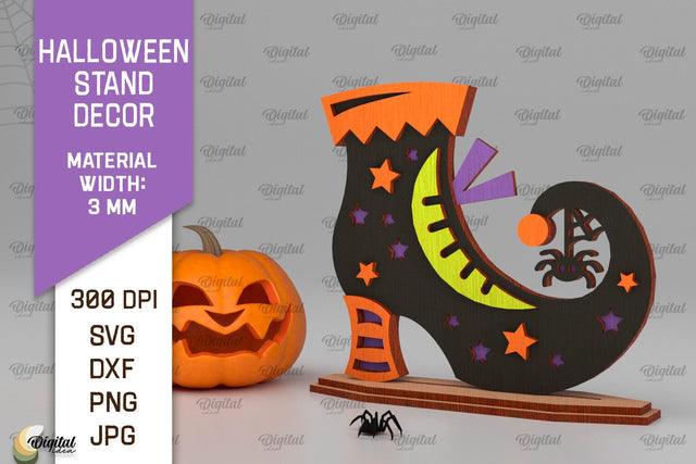 Halloween Stand Decor Laser Cut. Spooky Halloween SVG SVG Evgenyia Guschina 