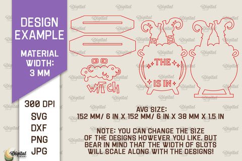 Halloween Stand Decor Laser Cut. Spooky Halloween SVG SVG Evgenyia Guschina 