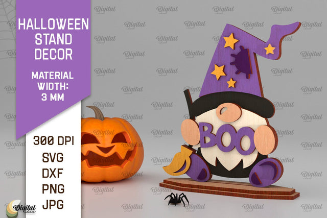 Halloween Stand Decor Laser Cut. Spooky Halloween SVG SVG Evgenyia Guschina 