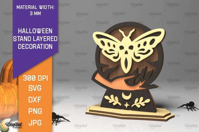 Halloween Stand Decoration Laser Cut. Halloween Decor SVG SVG Evgenyia Guschina 