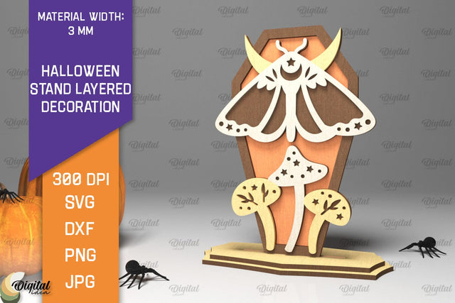 Halloween Stand Decoration Laser Cut. Halloween Decor SVG SVG Evgenyia Guschina 