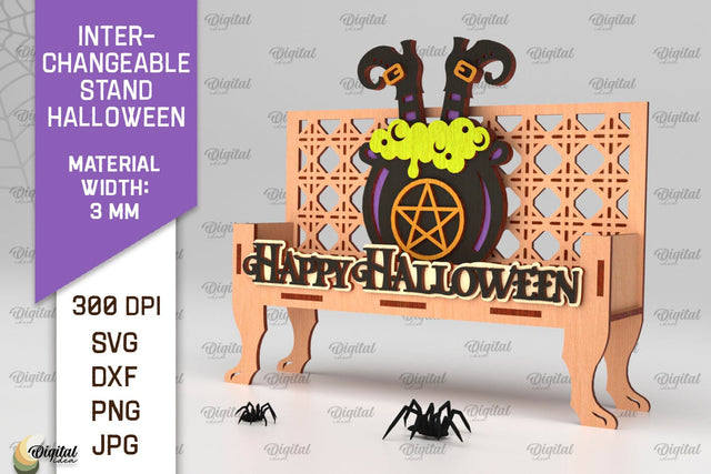 Halloween Stand Laser Cut. Halloween Decorations SVG SVG Evgenyia Guschina 