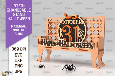 Halloween Stand Laser Cut. Halloween Decorations SVG SVG Evgenyia Guschina 