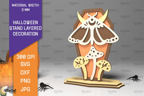 Halloween Stand Layered Decorations Laser Cut Bundle SVG Evgenyia Guschina 