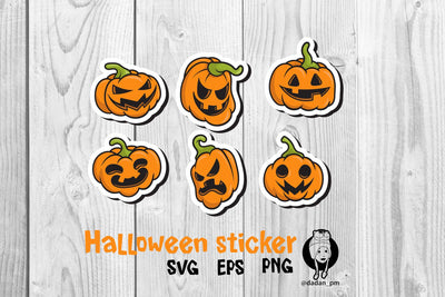 Halloween sticker pumpkin SVG dadan_pm 