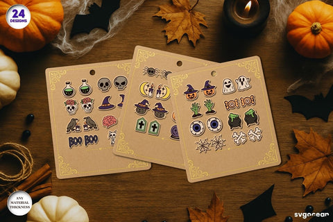 Halloween Stud Earrings Bundle SVG SvgOcean 