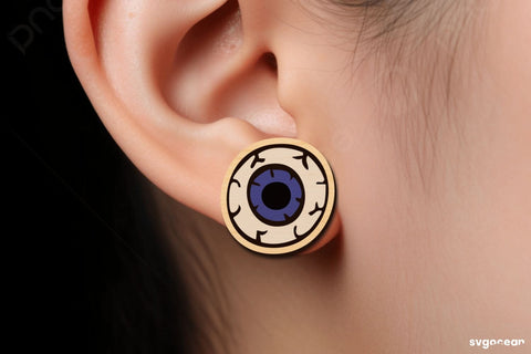 Halloween Stud Earrings Laser Cut SVG SvgOcean 