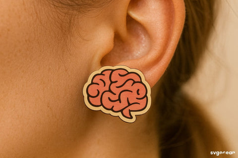 Halloween Stud Earrings Laser Cut SVG SvgOcean 