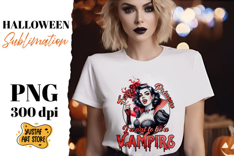 Halloween sublimation design. Retro Vampire sublimation. Sublimation Yustaf Art Store 