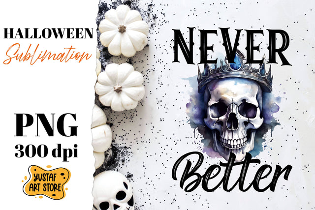 Halloween sublimation design. Skull sublimation. Sublimation Yustaf Art Store 